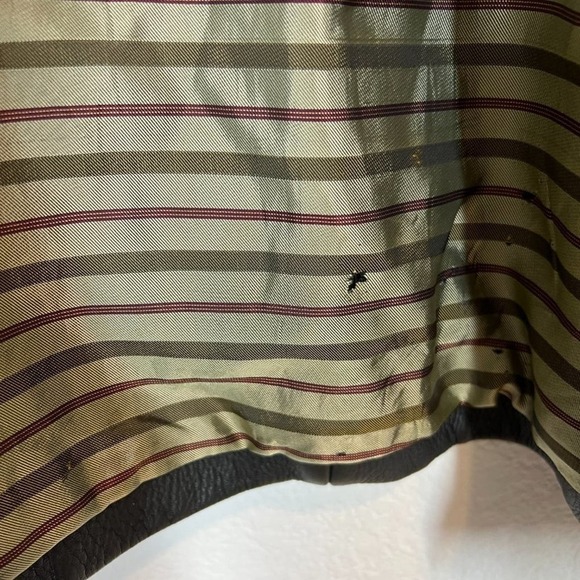 Black Leather Jacket Coat Large - Picture 10 of 12